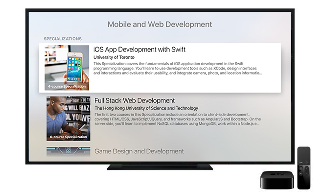 Introducing Coursera for Apple TV: Bringing Online Learning to Your Living Room