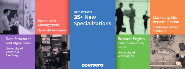 Master New Skills in 2016 – 35+ New Specializations Now Open