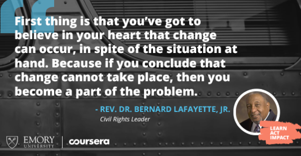 Nonviolent Social Change: A conversation with Rev. Dr. Bernard LaFayette, Jr.