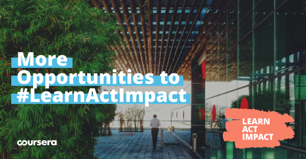 More Opportunities to #LearnActImpact