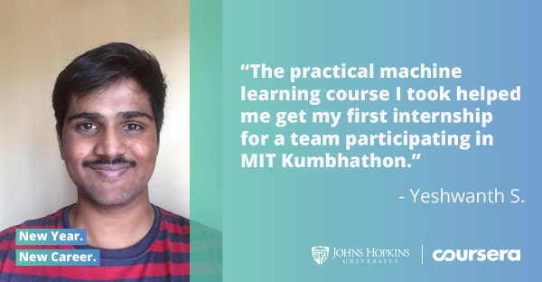 Aspiring Data Scientist Uses Course Projects to Land Job