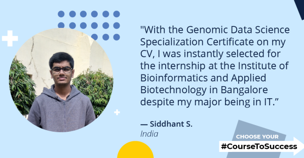 How Siddhant found a #CourseToSuccess in Data Science