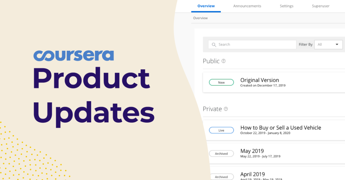 New for partners: Redesigned course authoring and admin tools