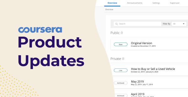 New for partners: Redesigned course authoring and admin tools