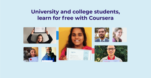Helping college and university students regain control of their learning amid the pandemic with free access to Coursera