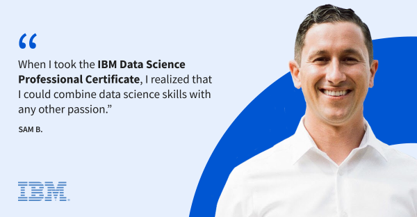 How Sam discovered a passion for data science through his love of music