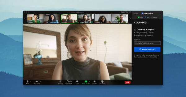 Live2Coursera app for Zoom now available to help educators bridge the digital divide