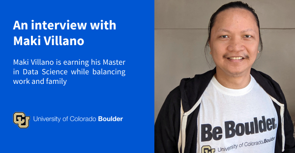 Maki Villano Is Earning His Master in Data Science While Balancing Work and Family