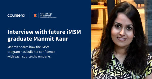 An interview with future iMSM graduate, Manmit Kaur
