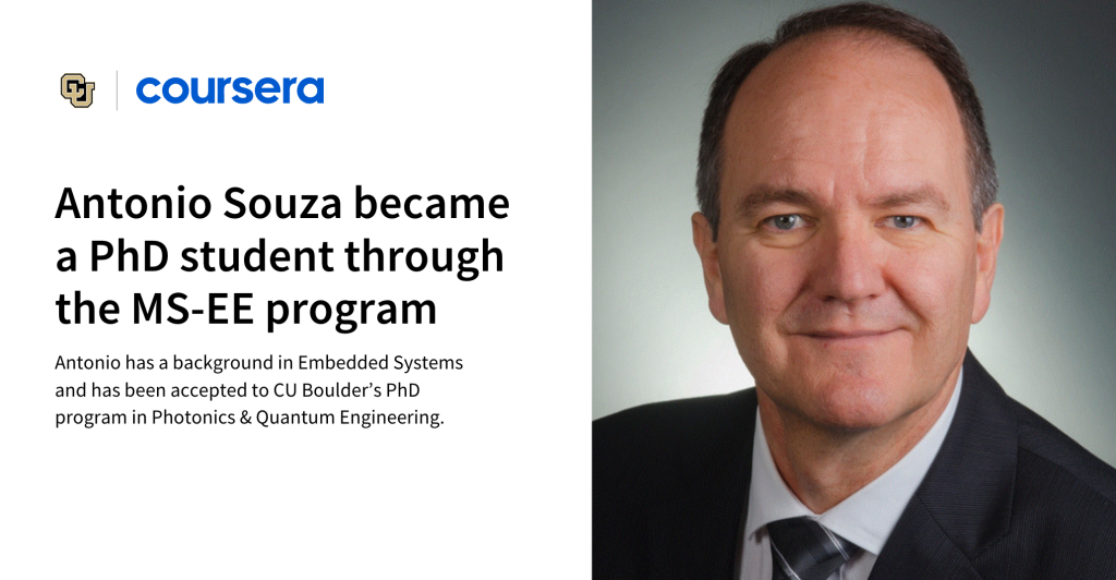 How Antonio opened the door to a Ph.D. through UC Boulder’s MS-EE program