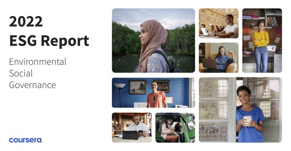 Announcing Coursera’s inaugural Environmental, Social, and Governance (ESG) Report