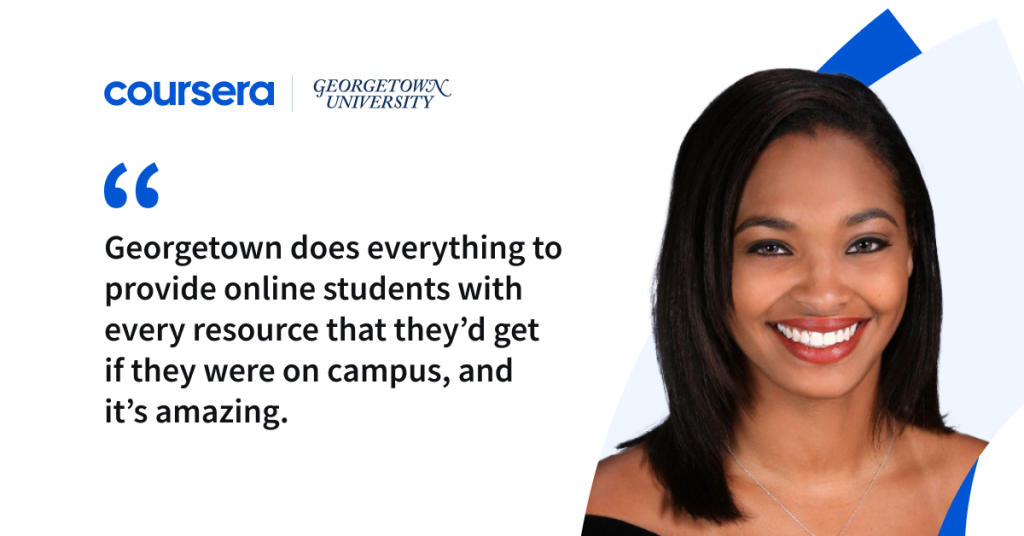 Jasmine’s Journey: Continuing Her Georgetown Education Through Coursera