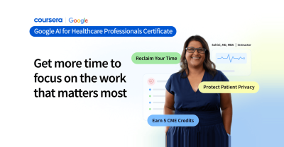 Google launches AI for Healthcare Professionals Certificate on Coursera